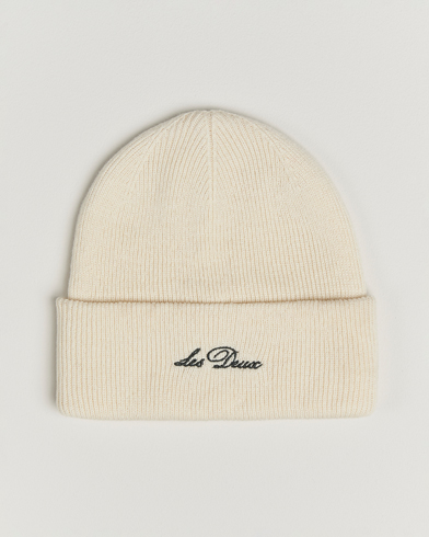 LES DEUX Wayne Wool Beanie Ivory – Blanc