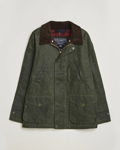 Manifattura Ceccarelli Rain Caban Wax Cloth Dark Green – Vert