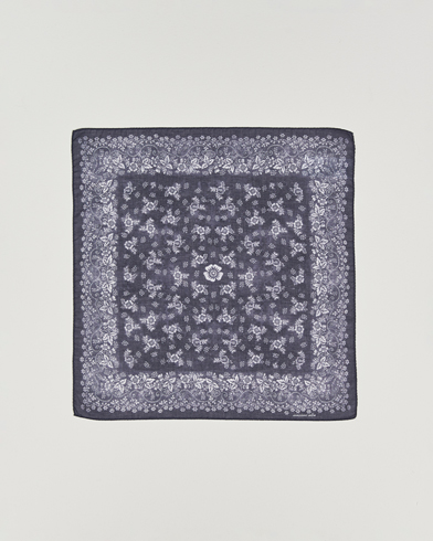 Massimo Alba Hanky Cotton Handkerchief Navy – Bleu