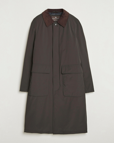Oscar Jacobson Padded Raglan Nylon Coat Brown – Marron