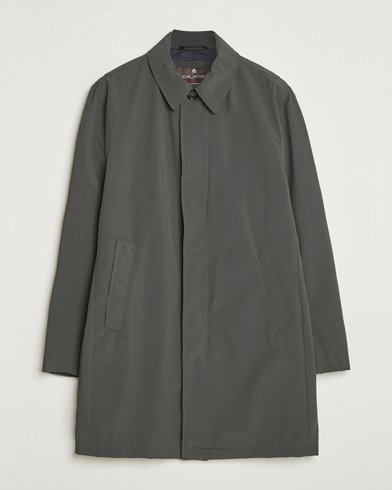 Oscar Jacobson Nylon Car Coat Olive – Vert