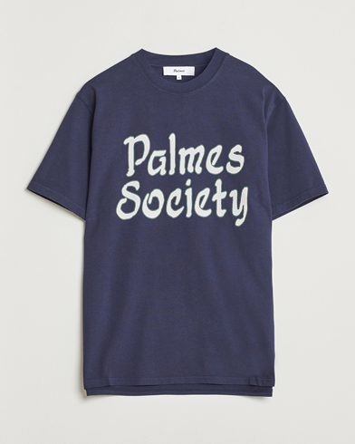Palmes Society T-Shirt Navy – Bleu