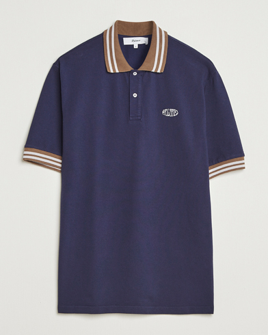 Palmes Oval Pique Polo Dark Blue – Bleu