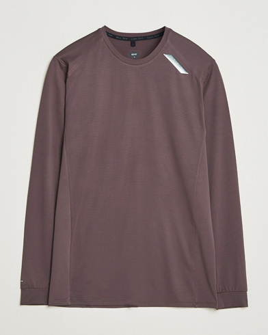 SOAR Running Long Sleeve Tech Tee Dark Grey – Marron