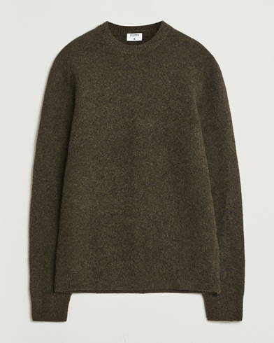 Filippa K Yak Knitted Sweater Dark Khaki Green – Vert