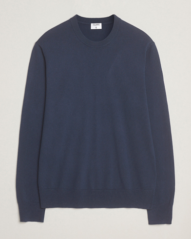 Filippa K Cotton Merino Knitted Sweater Dusk Blue – Bleu