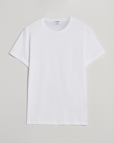 Filippa K Lightweight Cotton Crew Neck T-Shirt White – Blanc