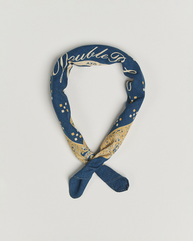RRL Diamond Bandana Indigo/Cream – Bleu