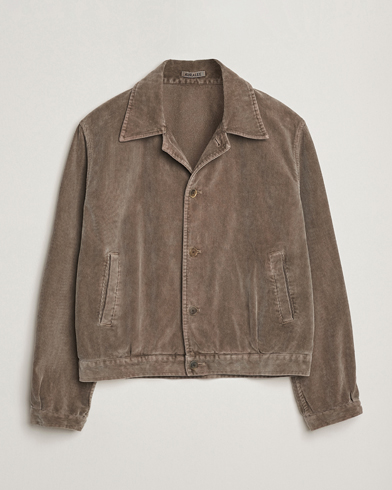 Auralee Corduroy Bomber Jacket Olive – Marron
