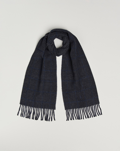 Polo Ralph Lauren Wool Blend Scarf Navy Check – Bleu