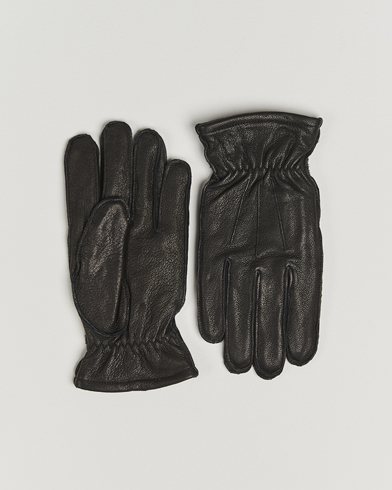 Polo Ralph Lauren Full Grain Leather Gloves Black – Noir