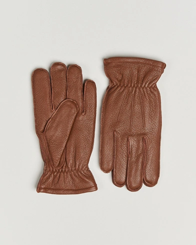 Polo Ralph Lauren Full Grain Leather Gloves Caramel – Marron
