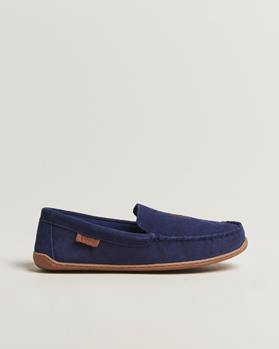 Polo Ralph Lauren Brenan Slipper Navy Suede – Bleu
