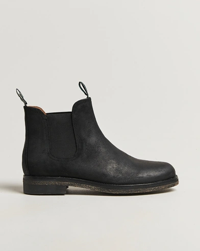 Polo Ralph Lauren Radford Chelsea Boot Black Rough-Out Suede – Noir