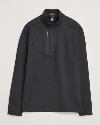 RLX Ralph Lauren Luxury Jersey Half Zip Polo Black – Noir