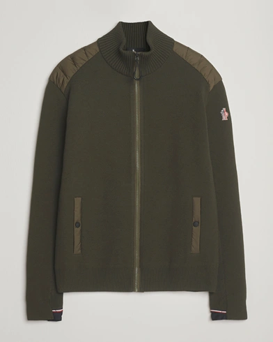 Moncler Grenoble Padded Hybrid Jacket Forest Green – Vert