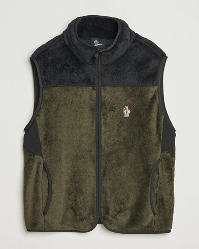 Moncler Grenoble Insulated Fleece Vest Forest Green – Vert