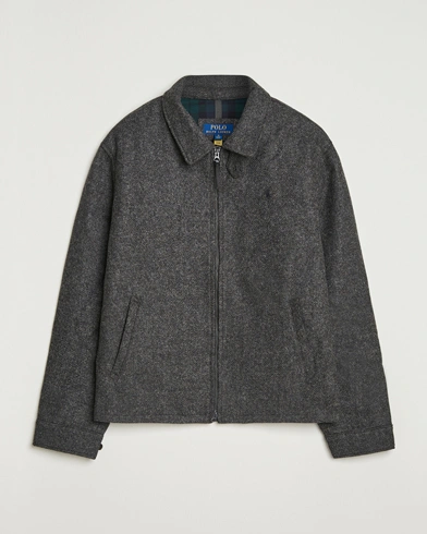 Polo Ralph Lauren Heritage Twill Wool Windbreaker Barclay Heather – Gris