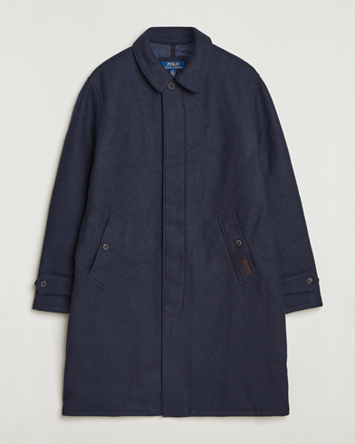 Polo Ralph Lauren Heritage Twill Wool Coat Collection Navy – Bleu