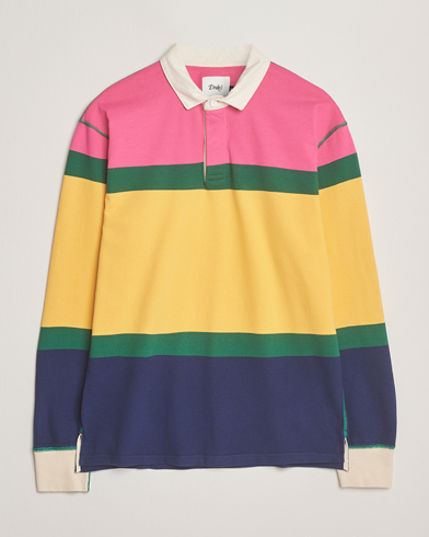 Drake's Multi Panels Rugby Shirt Multi – Multicolore