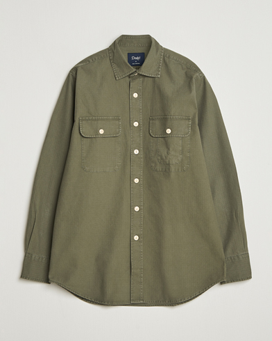 Drake's Ripstop Work Shirt Green – Vert