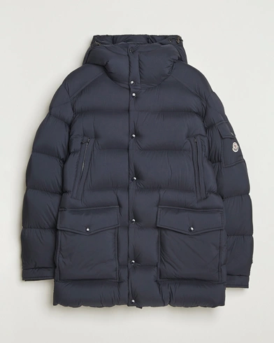 Moncler Bretagne Down Parka Navy – Bleu