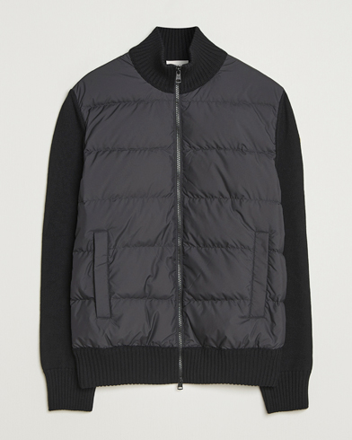 Moncler Padded Zip Cardigan Black – Noir