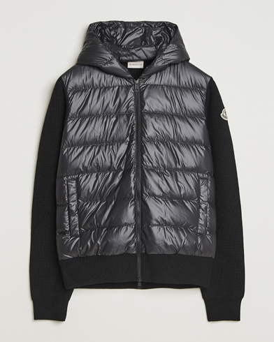 Moncler Padded Hooded Cardigan Black – Noir