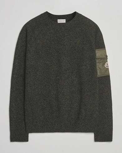 Moncler Wool Crew Neck Military – Vert