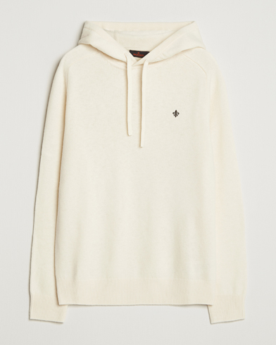 Morris Hertford Lambswool Hoodie Off White – Blanc
