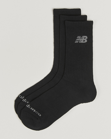 New Balance Running 3-Pack Performance Cotton Socks Black – Noir