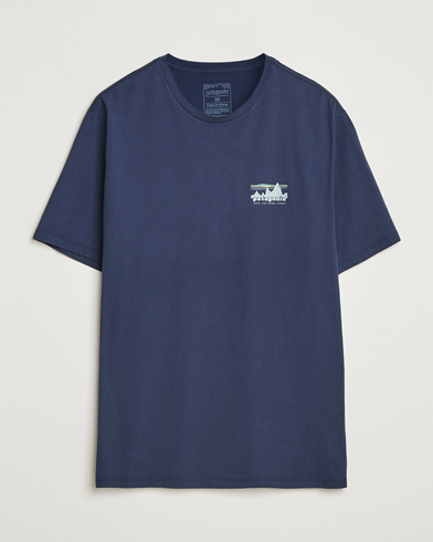 Patagonia 73 Skyline Organic T-Shirt New Navy – Bleu