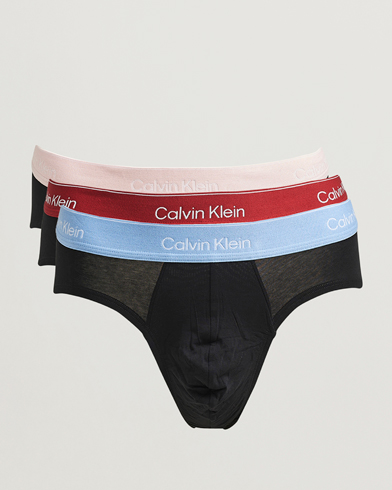 Calvin Klein 3-Pack Icon Cotton Stretch Hip Brief Black – Noir