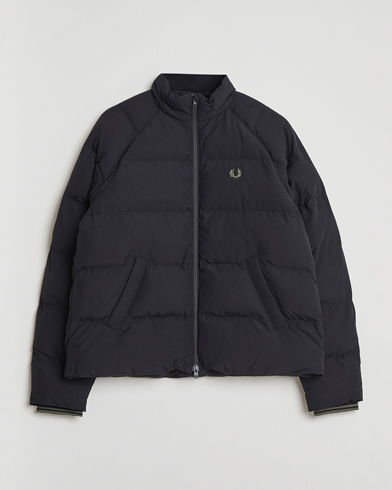 Fred Perry Raglan Padded Down Jacket Black – Noir