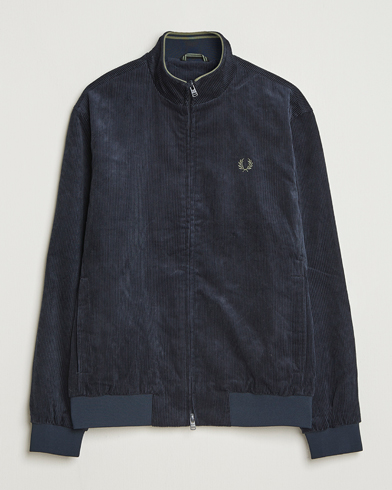 Fred Perry Brentham Corduroy Jacket Navy – Bleu