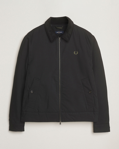 Fred Perry Cotton Light Padded Harrington Jacket Black – Noir