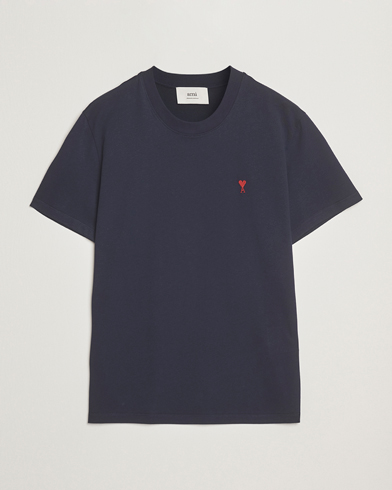 AMI Heart Logo T-Shirt Night Blue – Bleu