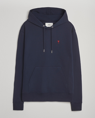 AMI Heart Logo Hoodie Night Blue – Bleu