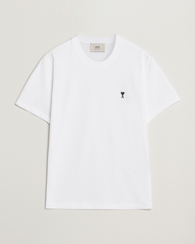 AMI Black Heart Logo T-Shirt White – Blanc