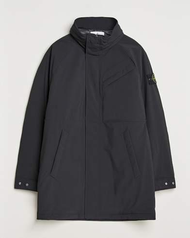 Stone Island Soft Shell Waterproof Coat Black – Noir