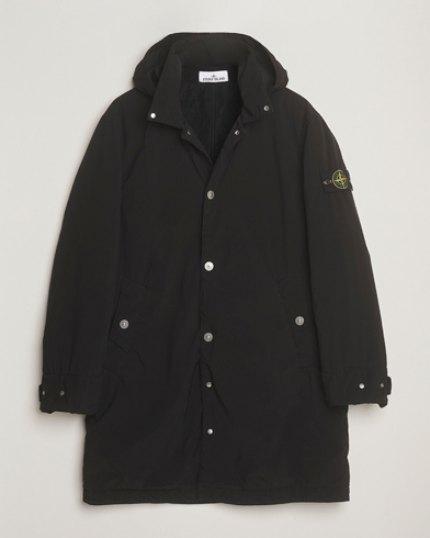 Stone Island Light Compact Padded Hood Coat Black – Noir