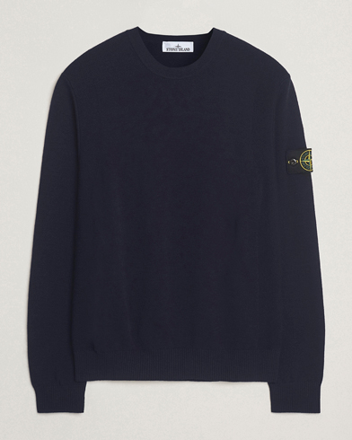 Stone Island Stretch Wool Knitted Jumper Navy – Bleu