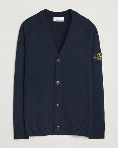 Stone Island Knitted Geelong Wool Cardigan Navy – Bleu
