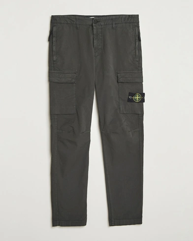 Stone Island Supima Cotton Stretch Cargo Trousers Lead Grey – Gris