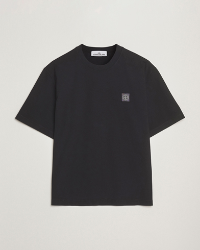 Stone Island Combed Organic Cotton T-Shirt Black – Noir