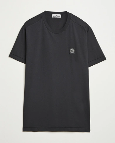 Stone Island Garment Dyed Cotton Jersey T-Shirt Black – Noir