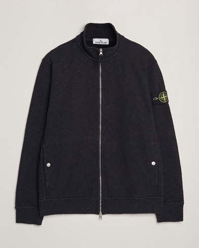 Stone Island Vanisé Brushed Heavy Cotton Full Zip Black – Noir
