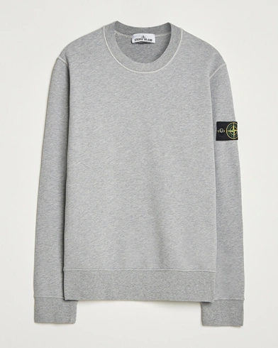 Stone Island Garment Dyed Fleece Sweatshirt Grey Melange – Gris