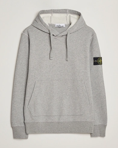 Stone Island Garment Dyed Fleece Hood Grey Melange – Gris