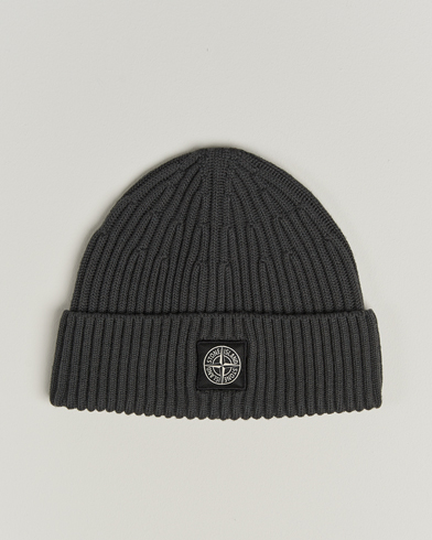 Stone Island Full Rib Wool Beanie Lead Grey – Gris